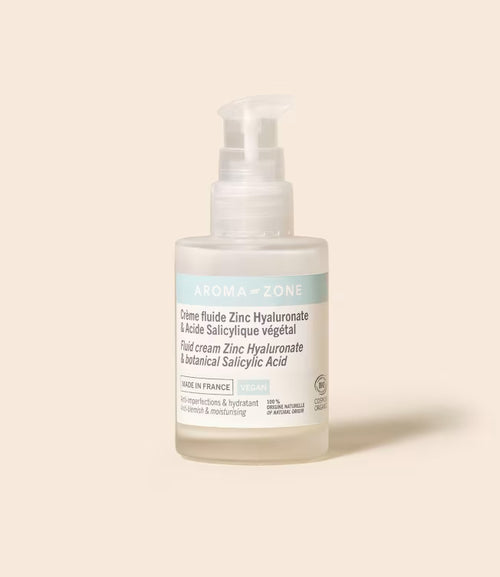 Crème fluide Zinc hyaluronate & Acide salicylique végétal