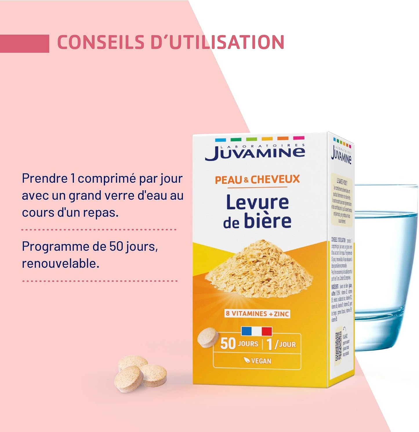 JUVAMINE Levure de Bière, Beauté de la peau
